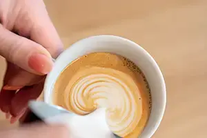 Cappuccino with heart